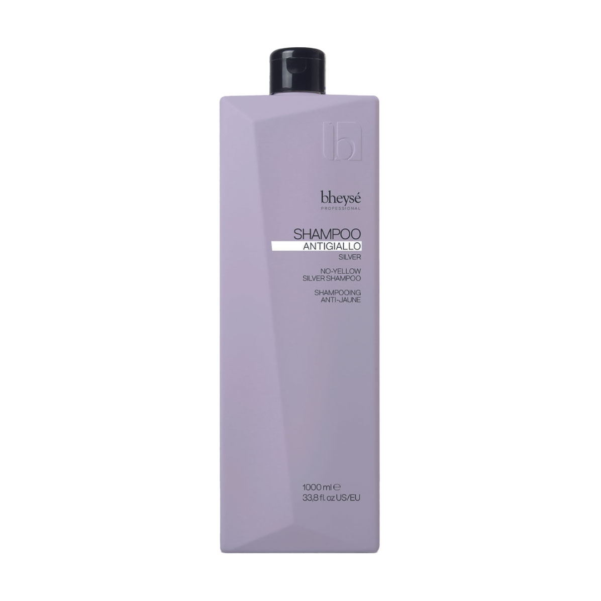 Шампунь Bheyse Professional Anti Yellow Silver Shampoo проти жовтизни та помаранчевих відтінків, з колагеном та аргановою олією, 1 л